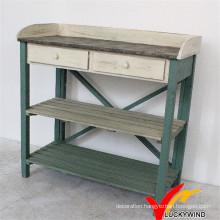 Shabby Farm Antique Wooden Potting Bench and Table